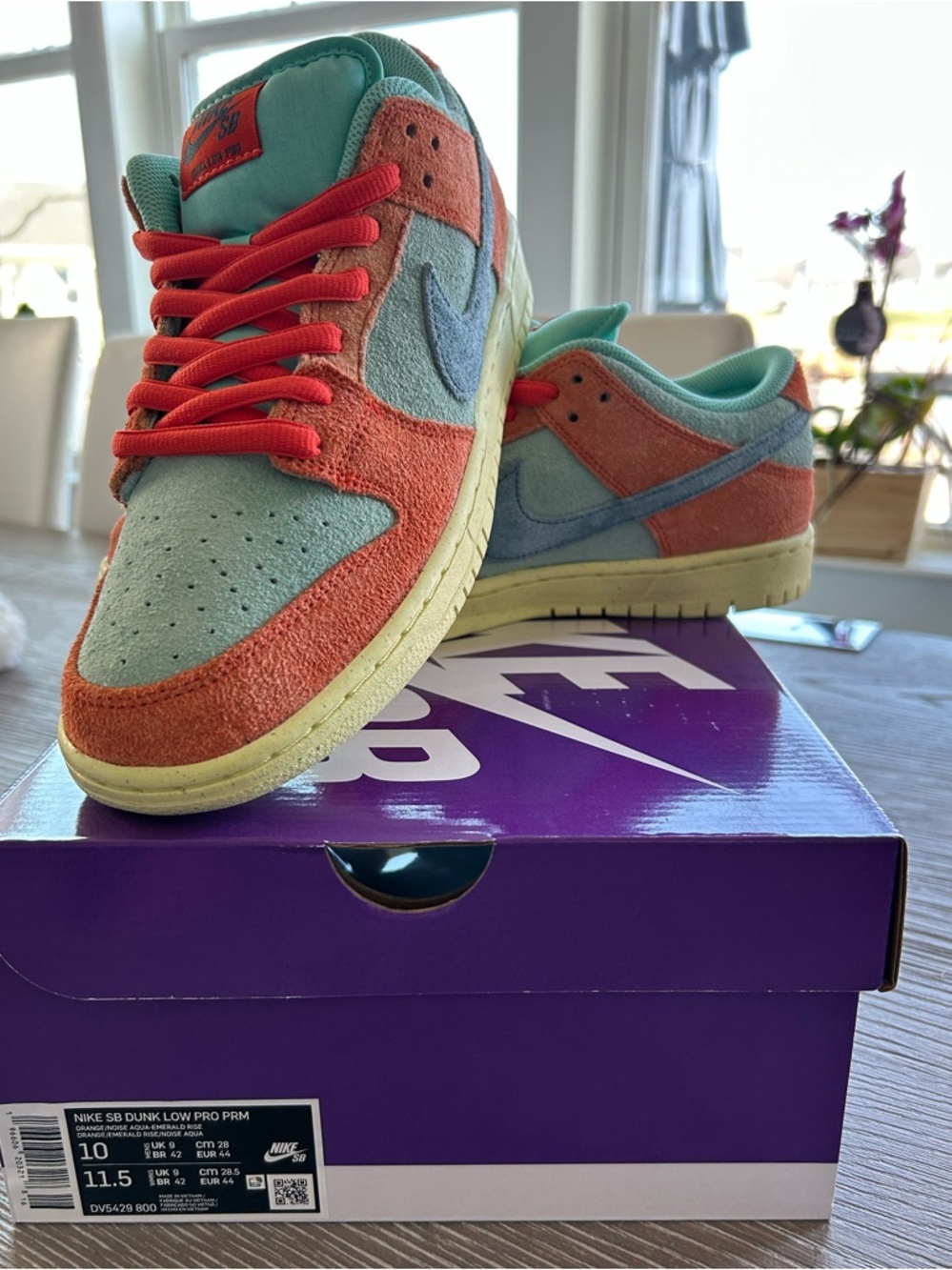BRAND NEW Nike SB Dunk Low Premium — Mint, Coral & Pale Yellow